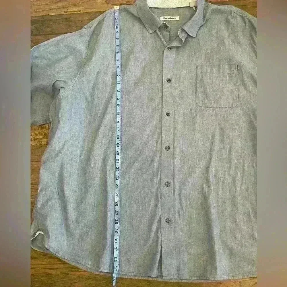 Tommy Bahama Men’s Button Down Long Sleeve Color Light Blue Size 3XLB